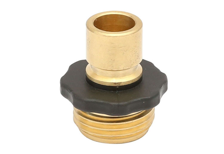 Laiton Male Garden Hose Quick Connect Fitting with Rubber